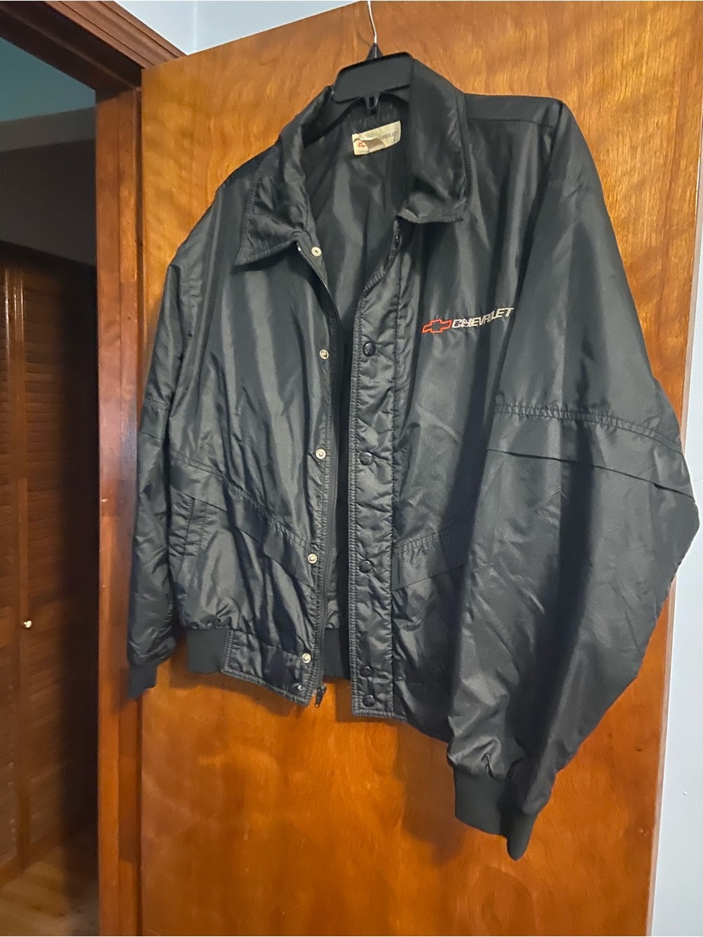 Chevrolet Men's Black Windbreaker Jacket